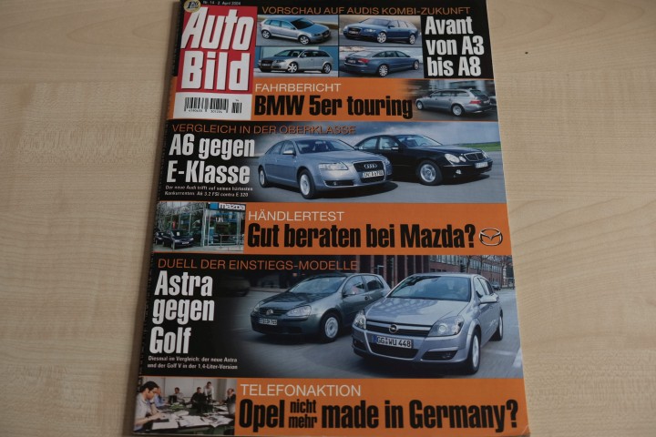 Deckblatt Auto Bild (14/2004)